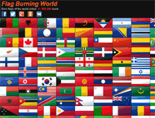 Tablet Screenshot of flagburningworld.com